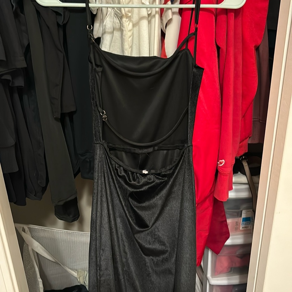 Black velvet dress from lucy in the sky